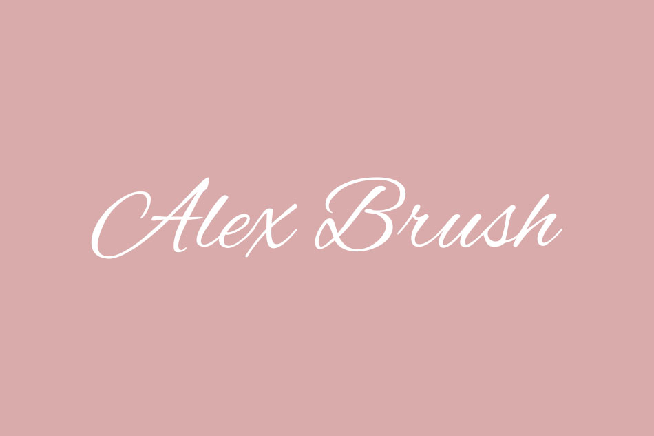 Alex Brush Font