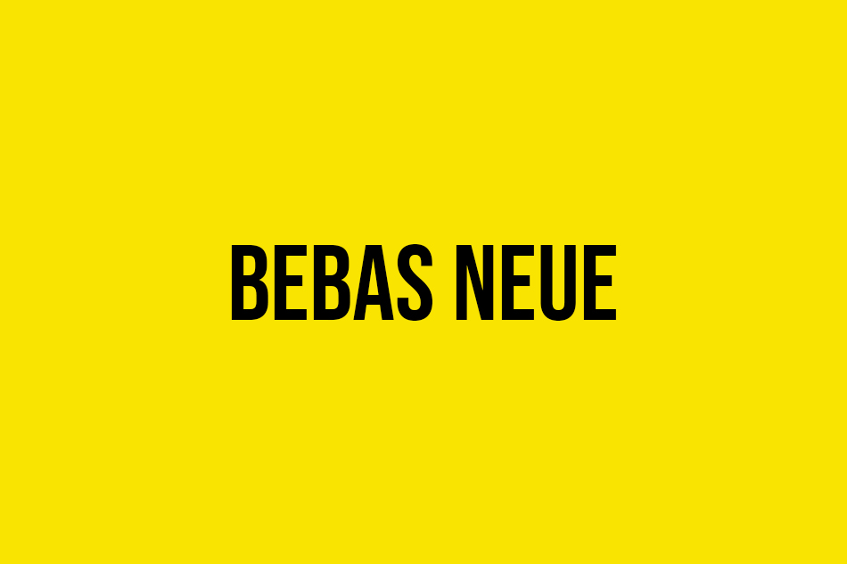 Bebas Neue Font