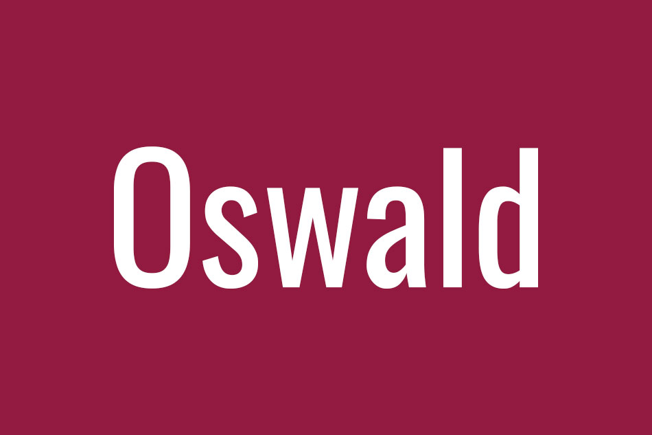 Oswald Font